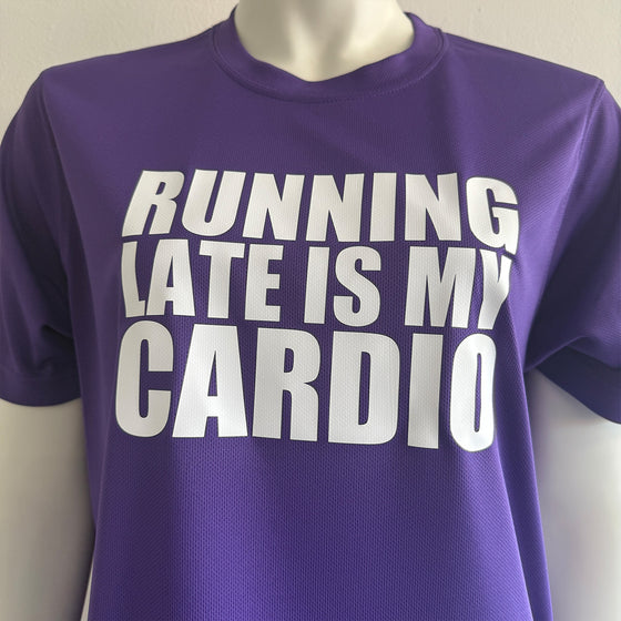 Running Late Purple Technical T-shirt