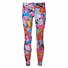  Tattoo Skulls Kids Leggings