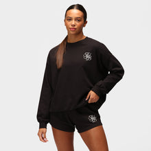  TKB Black Terry Oversized Sweatshirt