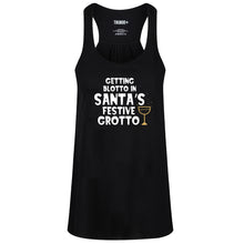  Blotto In The Grotto Black Flowy Vest