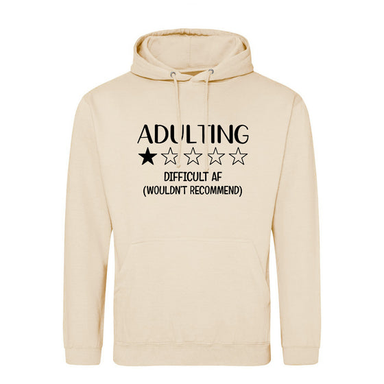 Adulting Oatmeal Hoodie